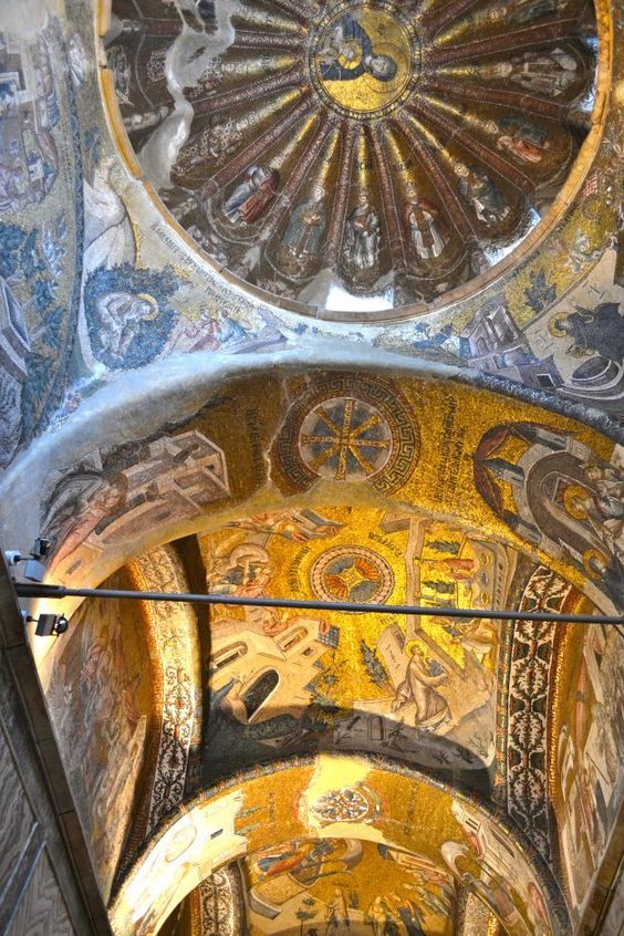 Techo de la Iglesia bizantina de San Salvador de Chora