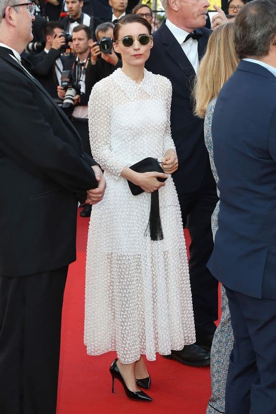 Vestido Blanco Rooney Mara