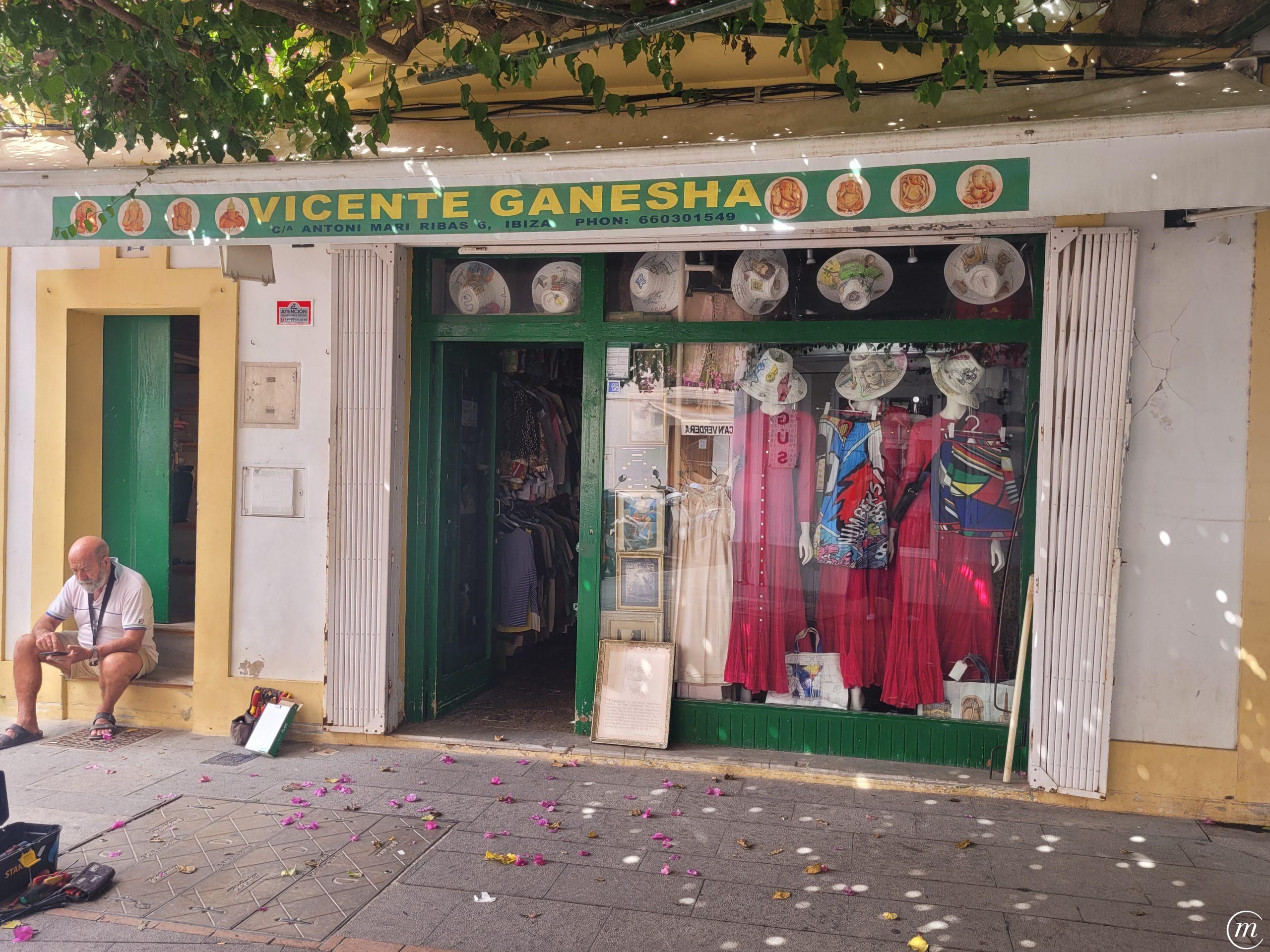 Tienda de Vicente Ganesha en Ibiza